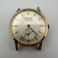 Vintage Gruen Continental Precision Relógio Social Folheado a Ouro - Corrida comprar usado  Enviando para Brazil