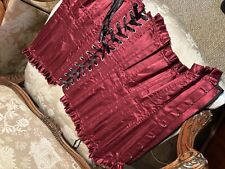 Burgundy satin corset for sale  BUILTH WELLS