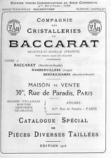 Baccarat crystal 1916 d'occasion  Expédié en Belgium