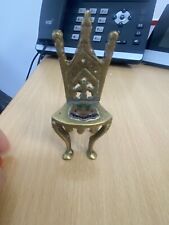 Miniature brass chair for sale  HARROGATE