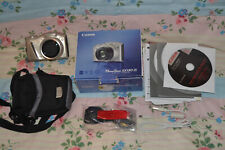 Used, Boxed Silver Canon PowerShot SX130 IS Digital Camera - 12.1 MP - With Bag etc for sale  Shipping to South Africa