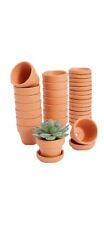 16-Pack 2 Inch Terracotta Pots with Saucer, Clay Planters for Flowers, 2 x 1.5" for sale  Shipping to South Africa