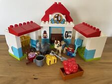 LEGO Duplo Horse Stable 10868 Ponies Stable Storage Lining Bar Lots of Accessories Child, used for sale  Shipping to South Africa