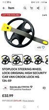 Stoplock steering wheel for sale  Shipping to Ireland