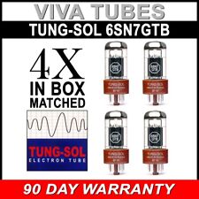 Tubos de vácuo 6SN7GTB reedição Tung-Sol quad (4) novo ganho combinado 6SN7 6SN7GT, usado comprar usado  Enviando para Brazil