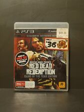 Red Dead Redemption Game Of The Year Edition PS3 PlayStation 3 mapa e manual muito bom estado usado comprar usado  Enviando para Brazil