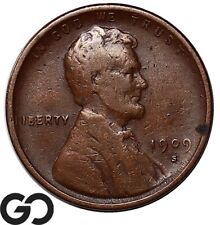 1909-S VDB Lincoln Cent Wheat Penny, Highly Demanded Key Date! for sale  Boerne
