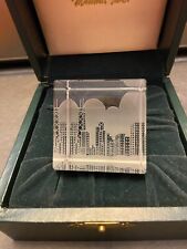 Cubo de cristal Marshall Field peso papel Chicago horizonte na caixa comprar usado  Enviando para Brazil