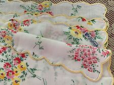 Set 4 D Porthault Linen Floral Placemats, used for sale  Shipping to South Africa