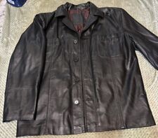 Genuine leather black for sale  THURSO