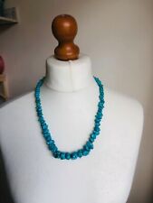Turquoise graduated necklace for sale  LUTON
