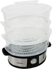 Schallen Healthy Cooking Electric Large 12L Capacity 3 Tier Food Steamer for sale  Shipping to South Africa