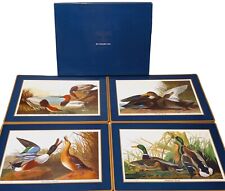 FALLANI & COHN Four Placemats Ducks Unlimited Coated Cork National Audubon Soc., used for sale  Shipping to South Africa