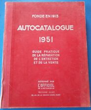 Autocatalogue 1951 guide d'occasion  Toulouse-