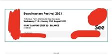Boardmasters camping ticket for sale  LEWES