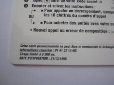 Télécarte prépayée interca d'occasion  Étang-sur-Arroux