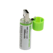 4PK Built-in USB AA bateria recarregável AA bateria recarregável 1.2V 500MAH, usado comprar usado  Enviando para Brazil