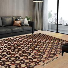 NEW MODERN COWHIDE RUG FLOOR RUGS PATCHWORK LEATHER AREA RUGS ONLINE AU 2-33, used for sale  Shipping to South Africa