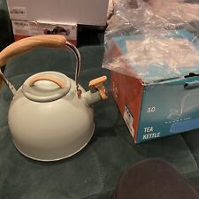 Teal whistling kettle for sale  BASINGSTOKE