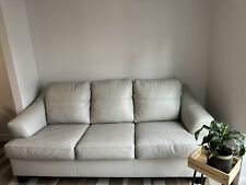 genuine 3 leather seat sofa for sale  Brooklyn