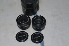  2 Fujinon ebc lenses pentax screw  28mm 3,5 .,55mm 1.8  used for sale  Shipping to South Africa
