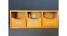 Usado, Armário boticário de madeira 3 gavetas armário organizador de mesa armazenamento bugigangas comprar usado  Enviando para Brazil