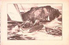 Nautical Print Cape Cod Cat Boat Lithograph Drawing The Merrell Co. Cincinnati for sale  Shipping to South Africa