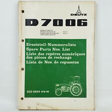 Original deutz 7006 d'occasion  Expédié en Belgium