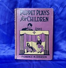 PUPPET PLAYS FOR CHILDREN Libro 1929 Beckley-Card Púrpura De Colección Florence M. Everson segunda mano  Embacar hacia Mexico
