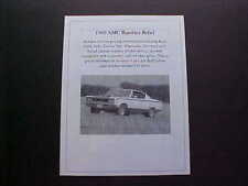 1969 amc rambler for sale  Williamsburg