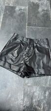 Leather shorts petite for sale  ASHFORD