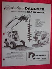 VINTAGE DANUSER 8400-2 & 8500-2 EARTH DRILL POST HOLE DIGGER LITERATURE BROCHURE for sale  Vermont