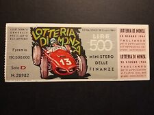 Biglietto lotteria monza usato  Mantova