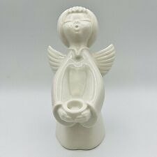 Usado, Porta-velas cônico canto anjo Dresden 7" estatueta de porcelana de Natal alemã comprar usado  Enviando para Brazil