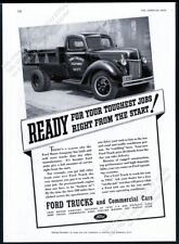 Camión de volteo Ford 1940 foto inusual vintage anuncio impreso comercial segunda mano  Embacar hacia Argentina