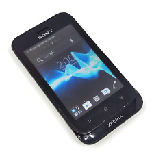 Używany, Smartfon Sony Xperia Tipo Dual-Sim ST21i2 czarny (odblokowany) Android 3G na sprzedaż  Wysyłka do Poland