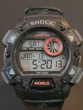 Usado, Relógio Timex Expedition Shock masculino preto e vermelho (T49977) 100 metros nova bateria comprar usado  Enviando para Brazil