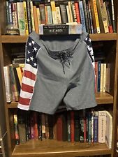 Shorts de tabuleiro Hurley Phantom masculino tamanho 29 bandeira americana azul cinza patriota, usado comprar usado  Enviando para Brazil