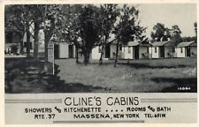 Usado, Cartão postal publicitário Massena NY dos anos 1930, Cline's Cabins, Nova York comprar usado  Enviando para Brazil
