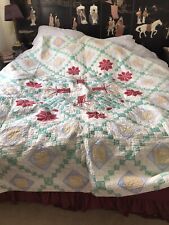 Antique large patchwork for sale  ANDOVER