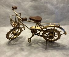 Figura decorativa de metal bicicleta decoração para casa peça miniatura ciclo dourado comprar usado  Enviando para Brazil