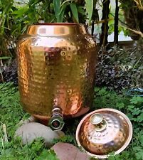 Copper Water Pot ,Tank , Dispenser Matka Hammered Design for Storage & 5 Liter for sale  Shipping to South Africa