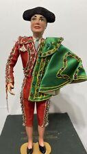 Muñeca Español Mexicano De Colección Munecos Carselle 12"" de alto Conjunto Lentejuelas Rojo segunda mano  Embacar hacia Argentina