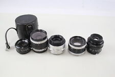 Lentes manuales para cámara Inc Carl Zeiss Jena, Olympus y Nikon con tapas originales x 5 segunda mano  Embacar hacia Mexico