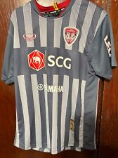 Used, SCG Muangthong Football Shirt Size L Gray/White striped Thai Premier League for sale  Shipping to South Africa