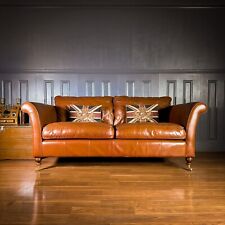 Leather seater sofa for sale  SIDMOUTH