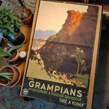 Póster de arte australiano de 1930 "The Grampians" #130 y 5 guías turísticos surtidos segunda mano  Embacar hacia Argentina