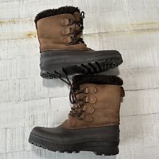 Botas de neve femininas Sorel Badger tamanho 9 couro impermeável comprar usado  Enviando para Brazil