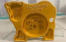 Antigo prato de hambúrguer de vaca de cerâmica da Califórnia com compartimentos de condimentos lembrança comprar usado  Enviando para Brazil