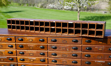 Armário boticário cubículo madeira vintage caixa de correio peças caixa organizadora de armazenamento caixa, usado comprar usado  Enviando para Brazil